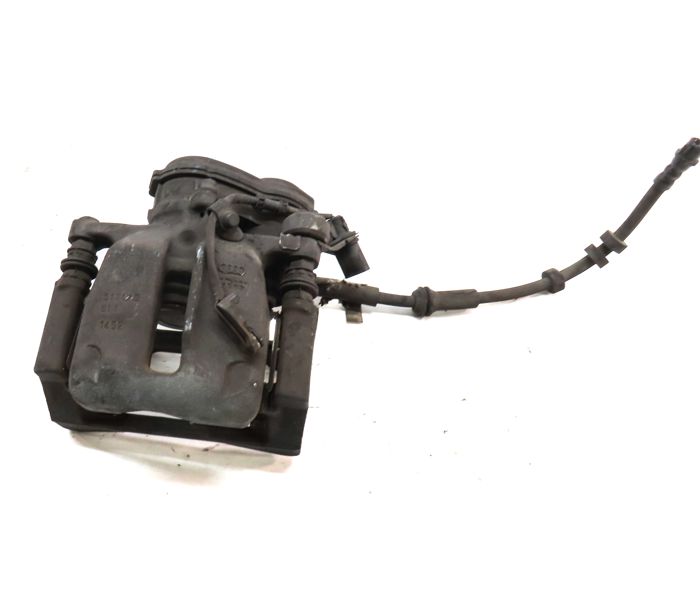 2012-2017 AUDI A6 A7 (C7) LEFT DRIVER REAR DISC BRAKE CALIPER (330mm ROTOR) — exact item pictured